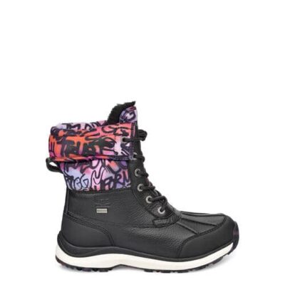 UGG Adirondack III Graffiti Laarzen voor Koud Weer voor Dames in Black, maat 40 | Leder