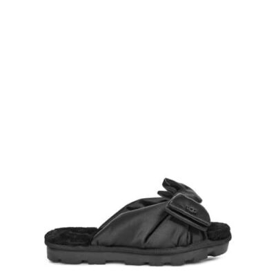 UGG Lushette Puffer Pantoffels voor Dames in Black, maat 42 | Textiel