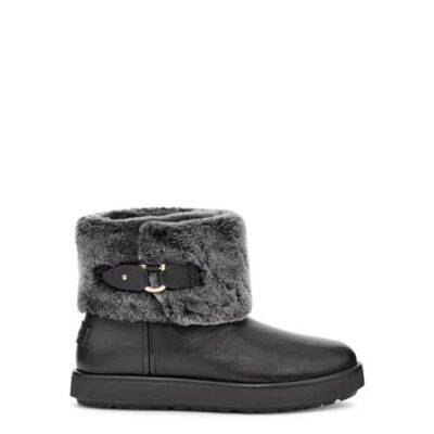 UGG Classic Berge Mini Laarzen voor Dames in Black, maat 38 | Shearling