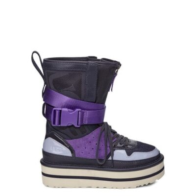 UGG Pop Punk High-Top Sneaker voor Dames in True Navy, maat 37 | Suede