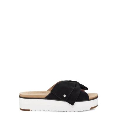 UGG Joanie Slide Sandalen voor Dames in Black, maat 36 | Leder
