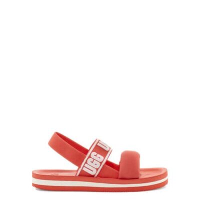 UGG Zuma Sling Slide Sandalen voor Dames in Pop Coral, maat 36 | Nylon
