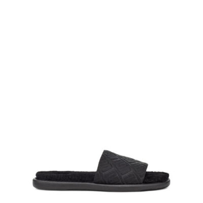 UGG Fifi Slide Sandalen voor Dames in Black, maat 39 | Shearling