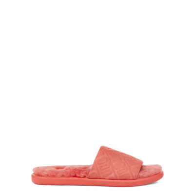 UGG Fifi Slide Sandalen voor Dames in Pop Coral, maat 39 | Shearling