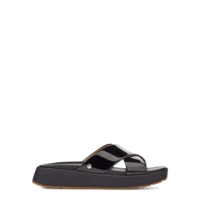 UGG Emily Slide Sandalen voor Dames in Black, maat 39 | Synthetisch