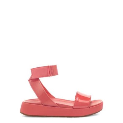 UGG Lennox Sandalen voor Dames in Pop Coral, maat 38.5 | Textiel