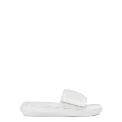 UGG LA Light Slide Sandalen voor Dames in White, maat 41 | Textiel