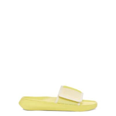 UGG LA Light Slide Sandalen voor Dames in White/Margarita, maat 38 | Textiel