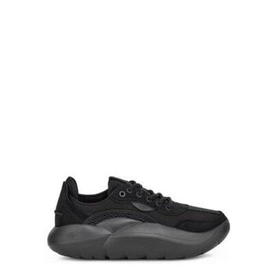 UGG LA Cloud Low Sneaker voor Dames in Black, maat 40.5 | Canvas
