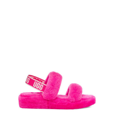 UGG Oh Yeah Slide Sandalen voor Dames in Rock Rose, maat 41 | Shearling