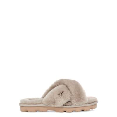 UGG Fuzzette Slide Sandalen voor Dames in Goat, maat 40 | Shearling