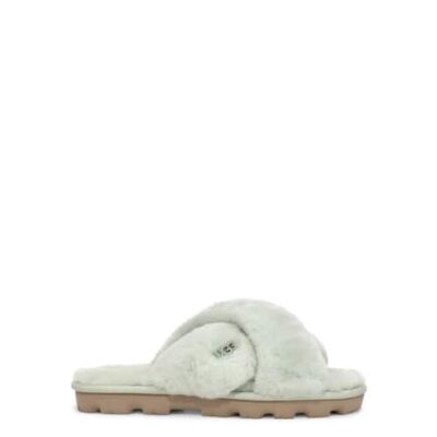 UGG Fuzzette Slide Sandalen voor Dames in Retro Mint, maat 40 | Shearling