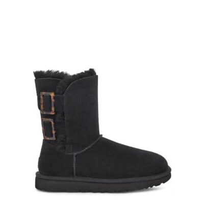 UGG Bailey Fashion Buckle Laarzen voor Dames in Black, maat 37 | Suede