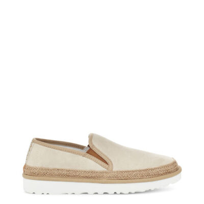 UGG Rex Espadrille Loafers voor Heren in White Cap, maat 41 | Suede