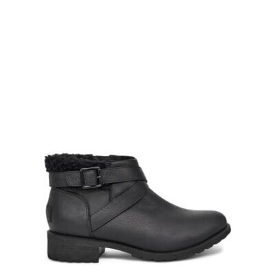 UGG Benson II Enkellaarzen voor Dames in Black, maat 37 | Leder
