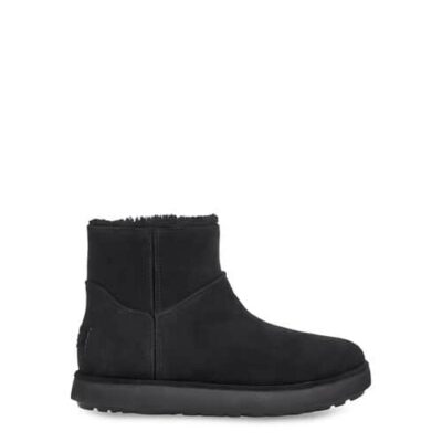 UGG Classic Mini BLVD Laarzen voor Dames in Black, maat 37 | Leder