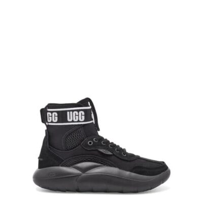 UGG LA Cloud Hi Sneaker voor Dames in Black/Logo, maat 43 | Canvas