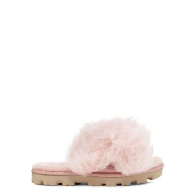 UGG Fuzzalicious Slide Sandalen voor Dames in La Sunset, maat 40 | Shearling
