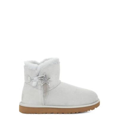 UGG Mini Bailey Star Laarzen voor Dames in Grey Violet, maat 40 | Leder