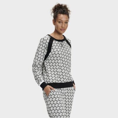UGG Kirsten Truien voor Dames in Ugg Graphic Black, maat L | Katoenmix