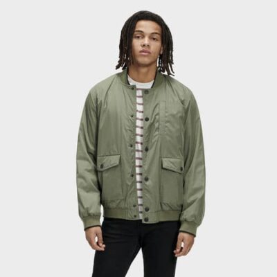 UGG Ethan Bomber Jas voor Heren in Olive, maat S | Polyester
