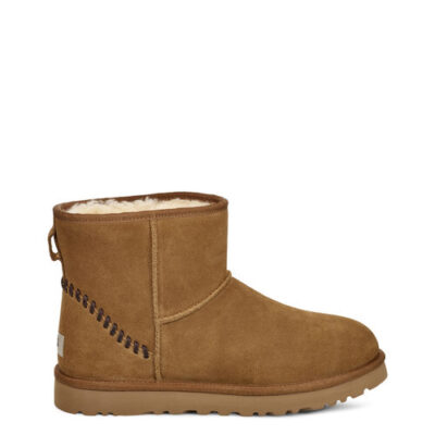 UGG Classic Mini Deco Suede Laarzen voor Heren in Chestnut, maat 48.5