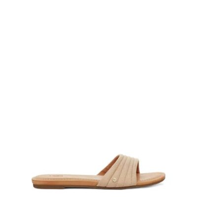 UGG Jurupa Slide Sandalen voor Dames in Bronzer, maat 37 | Textiel