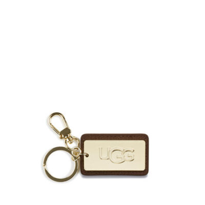 UGG Leather Tag Sleutelhangers voor Dames in Chestnut, maat OS | Leder