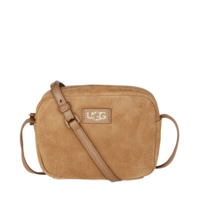 UGG Mini Suede Cross body Tassen voor Dames in Chestnut, maat OS