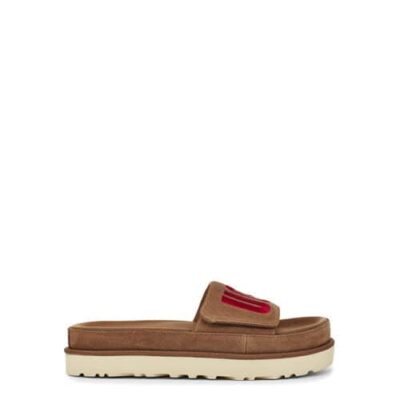 UGG Laton Slide Sandalen voor Dames in Chestnut, maat 39 | Leder