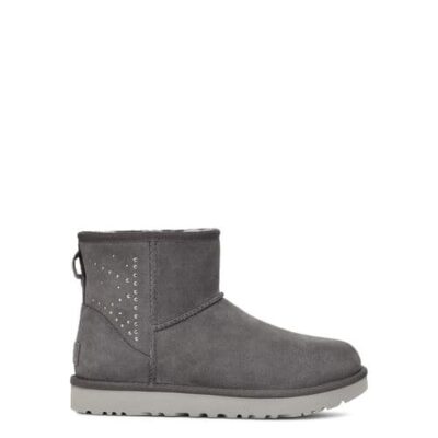 UGG Classic Mini II Studded Laarzen voor Dames in Charcoal, maat 39 | Shearling