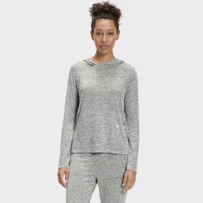 UGG Pilar Terry Knit Trainingsbroek voor Dames in Grey Heather, maat L