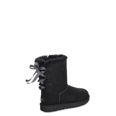UGG Short Bow Laarzen voor Dames in Black, maat 42 | Suede
