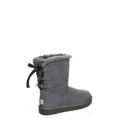 UGG Short Bow Laarzen voor Dames in Charcoal, maat 39 | Suede