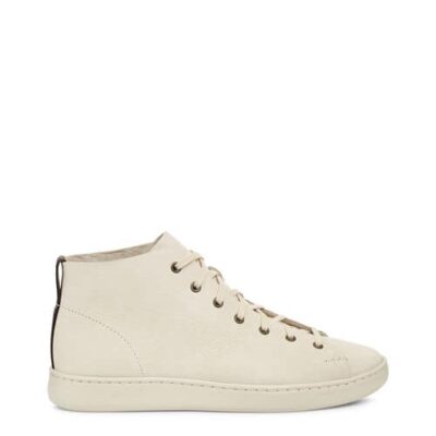 UGG Pismo High Sneaker voor Heren in Bone White, maat 41 | Leder