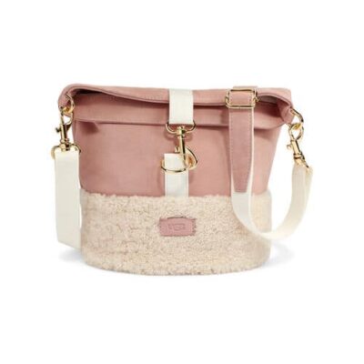 UGG Emalyn Bucket Sheepskin Cross body Tassen voor Dames in La Sunset, maat OS | Shearling