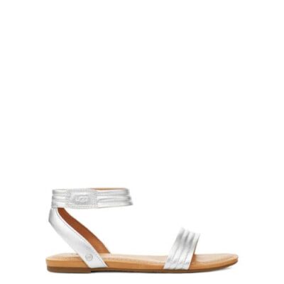 UGG Ethena Sandalen voor Dames in Silver, maat 38 | Synthetisch