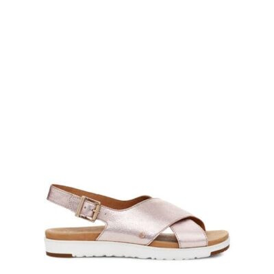 UGG Kamile Sandalen voor Dames in Blush Metallic, maat 40.5 | Leder