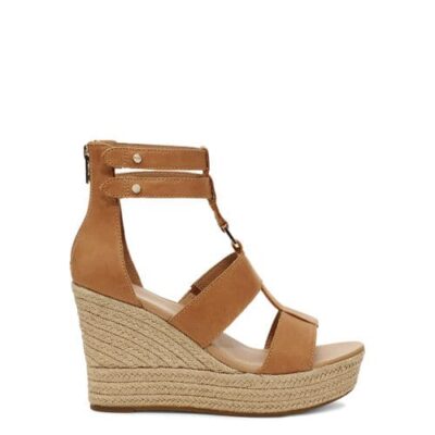 UGG Kolfax Sandalen met Skeehak voor Dames in Almond, maat 37 | Leder