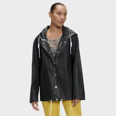 UGG Innes Rain Jas voor Dames in Black, maat S | Fabric