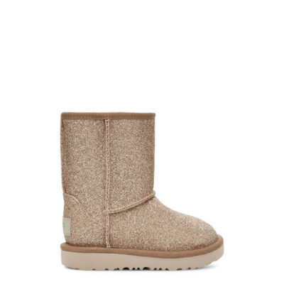 UGG Classic Short II Glitter Laarzen voor Kinderen in Gold, maat 35 | Synthetisch