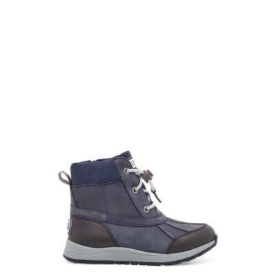 UGG Turlock Leather Weather Laarzen voor Kinderen in Black Sapphire, maat 32.5 | Leder