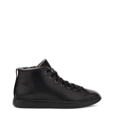 UGG Pismo High Cozy Sneaker voor Heren in Black Tnl, maat 44 | Leder