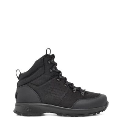 UGG Emmett Mid Laarzen voor Heren in Black, maat 40 | Leder