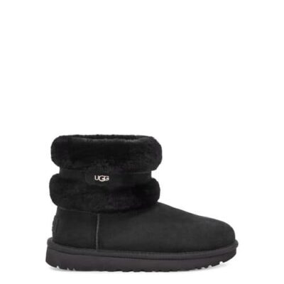 UGG Fluff Mini Belted Laarzen voor Dames in Black, maat 37 | Shearling