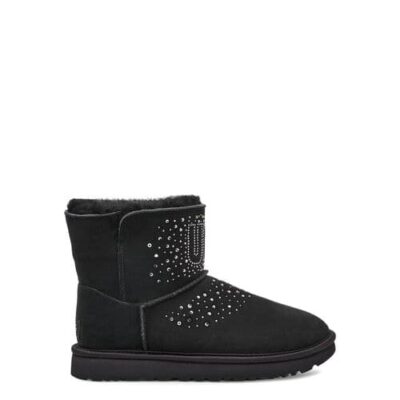 UGG Classic Bling Mini Laarzen voor Dames in Black, maat 36 | Suede