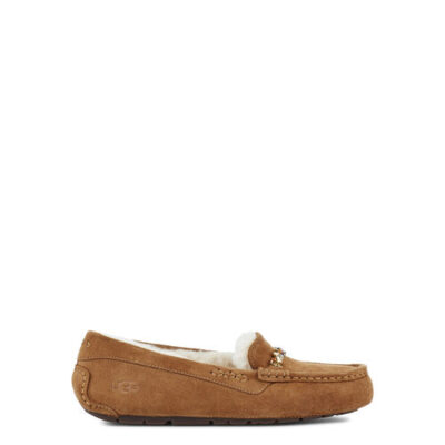 UGG Ansley Charm Gem Pantoffel voor Dames in Chestnut, maat 40 | Suede