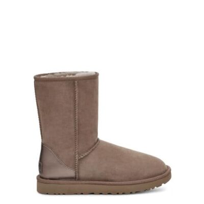 UGG Classic Short II Metallic Laarzen voor Dames in Caribou, maat 8 | Shearling