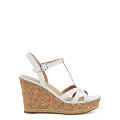 UGG Melissa Sandalen met Skeehak voor Dames in White Exotic, maat 39 | Synthetisch