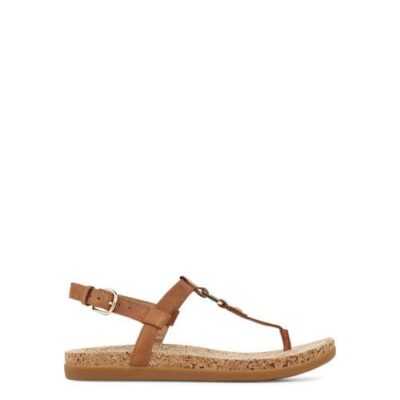 UGG Aleigh Sandalen voor Dames in Almond, maat 42 | Leder